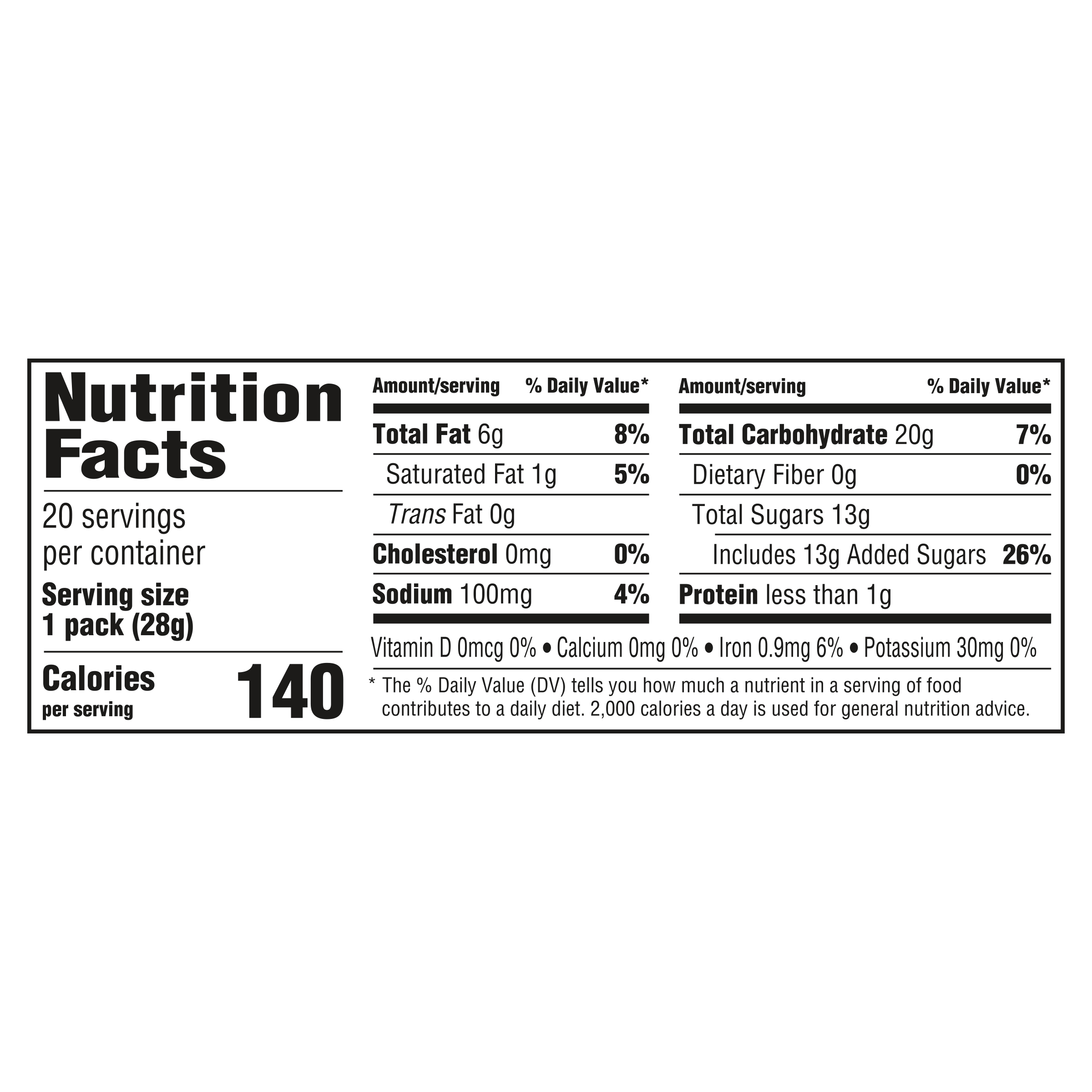 Nutrition Facts