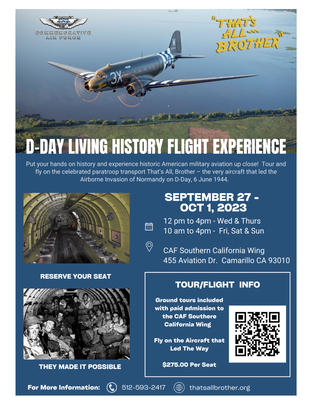 Picture of: D-Day Living History Flight Experience at CAF SoCal – Visit Camarillo